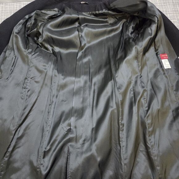 Cinziaerre Rodel SPA Long Line Coat Luxury Italian Wool Coat Women’s US8 Black - Picture 10 of 12